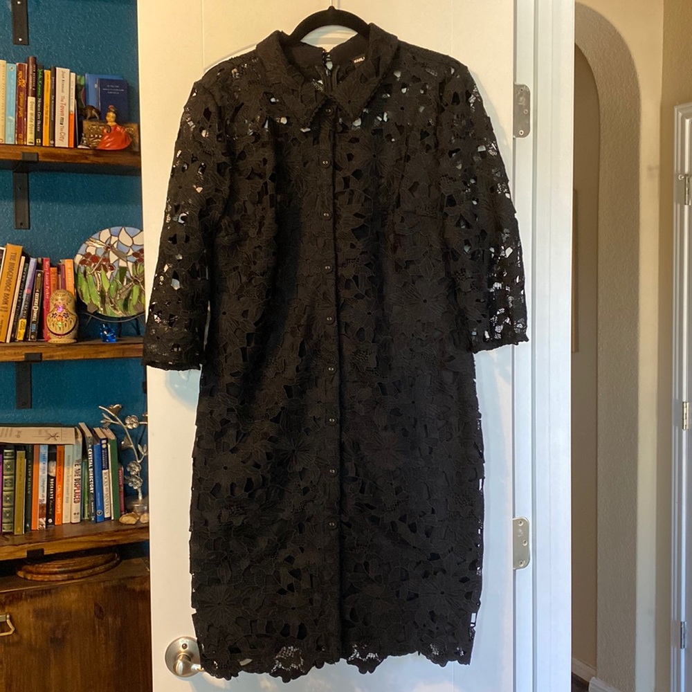 NWOT Karl Lagerfeld Paris little black lace dress